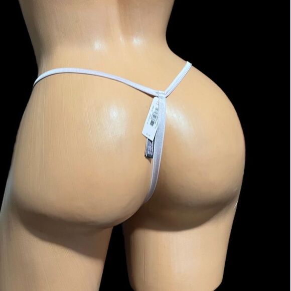 Victorias Secret Very Sexy Floral Appliqué Sheer Mesh V String Panty pink - Picture 2 of 2